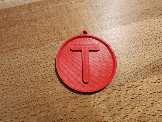 't' alphabet keychain by brandochili fashion models keychains names letter letters t 3d print model - Mito3D