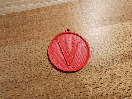 'v' alphabet keychain by brandochili fashion models keychains names letter letters v 3d print model - Mito3D