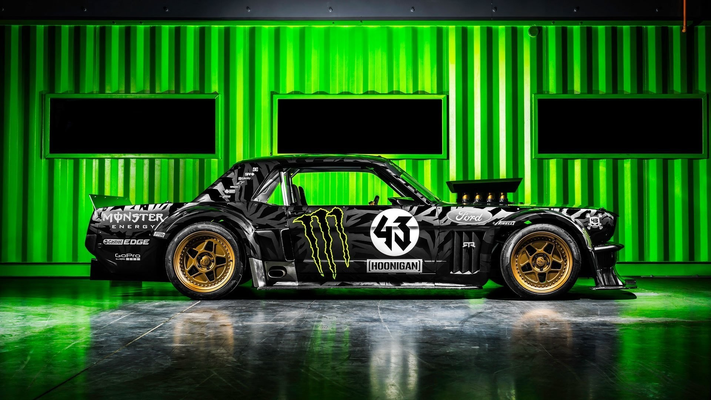 vau mustang rtr 1965 hoonicorn 845 hp gincana monstro energia ken quadra by karrasco1985 passatempo faça veículos verde 3d print model - Mito3D