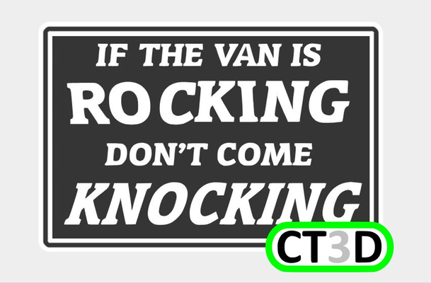 if van is rocking sign by chris1974 generative 3d model my life camping rv camper caravan caravaning volkswagen vw t3 t4 t5 westfalia fiamma bus 3d print model - Mito3D