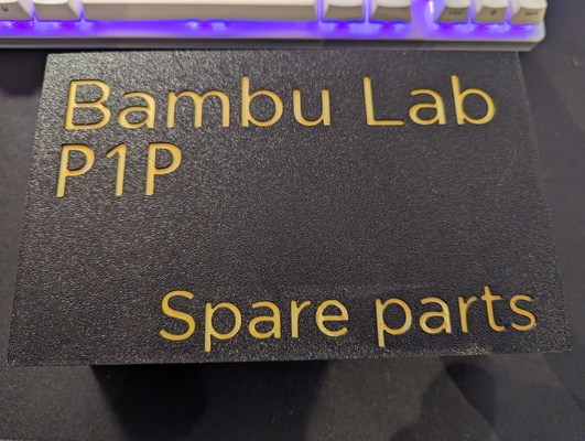 bambulab spare parts box p1p remix remixed by vinrisa 3d printer accessories 3d print model - Mito3D