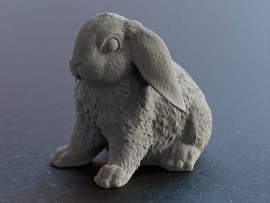 carina pasqua coniglietto coniglio sospeso orecchie scultura s er osterhase mit h ngenden ohren by hpinvent arte sculture orientale ostern arredamento soffice modello peloso seduta animale coda amici decorazione 3d print model - Mito3D