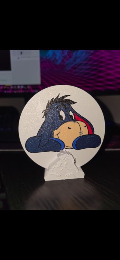 eeyore bardak altlığı by michal petrovic33 sanat 2d pooh ayı çay çocuk peri masalı i̇çmek 3d print model - Mito3D