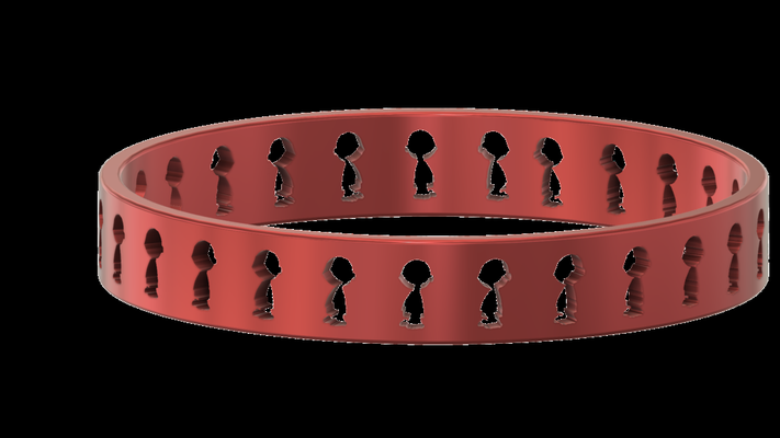 charlie brown bracelet by jangyy fashion models 3d print model - Mito3D
