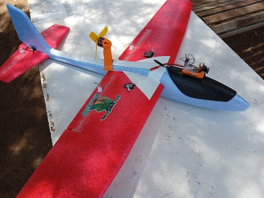 lidl segelflugzeug pusher leistung pod by jangyy hobby diy rc ausrutscher 3d print model - Mito3D