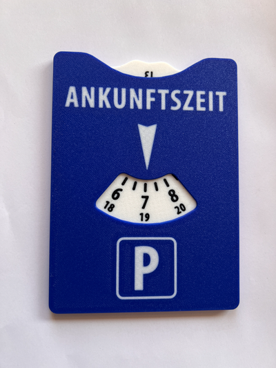 parkscheibe parkuhr parking disc by gebrgallas hobby & diy vehicles 3d print model - Mito3D