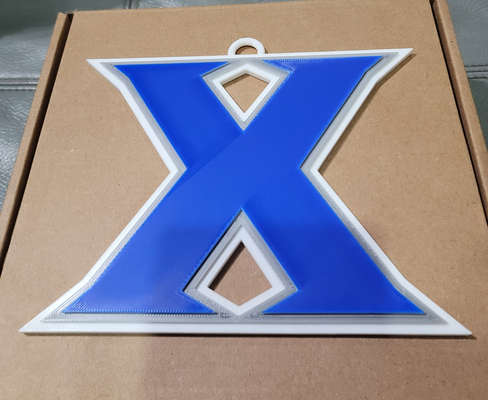 xavier 3d logo 180mm series by mercadogarzas hobby & diy sport outdoors chain ncaa ncaabasketball basketball march madness marchmadness college 3d print model - Mito3D