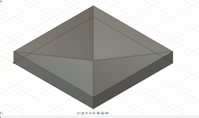 artistico invertito piramide piastrella by kauzinger sebastian arte modelli 3d print model - Mito3D