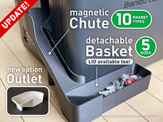 sep 1 mierda tolva cesta toma corriente x1c p1s p1p by agujero troche 3d impresora accesorios purga pendiente cubeta bandeja envase bambu bambulab imán magnético x1e x1 p1 compartimiento retirable desmontable laboratorio residuos ams 3d print model - Mito3D