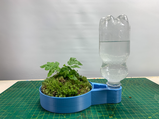 self watering perezoso maceta by gokuming casa jardín flor automático regando 3d print model - Mito3D