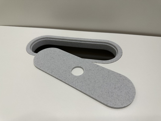 inset waste cut out cover by bas van der ploeg household house models lid 3dprinting 3d print model - Mito3D