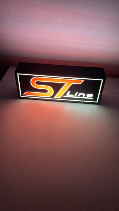 vau st caixa luz conduziu by 3dgenius arte sinais logotipos luminária tabela placa logotipo carro 3d print model - Mito3D