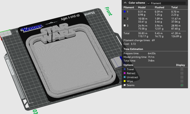 estrella guerras tarjeta espalda ligero caja by jifstevvon arte señales logos guerra galaxias ligera juguete 3d print model - Mito3D