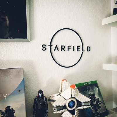 sternenfeld logo by emjay 3d haushalt dekor dekoration gaming zauberstab wand montiert wandaufhänger wandkunst 3d print model - Mito3D