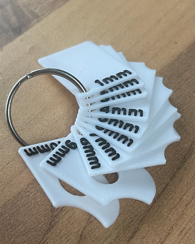 radius gauge 1-10mm small by maker tom tools measure mm schblone template key keychain messure 3d print model - Mito3D