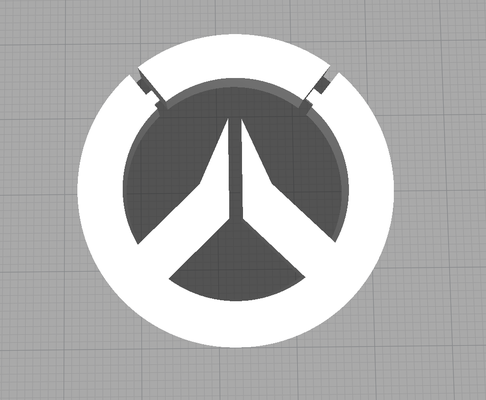 overwatch logo by mulini parti arte segni loghi 3d print model - Mito3D