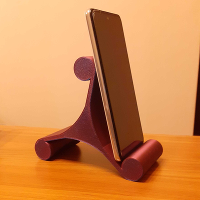 dreieckig telefon halter unterstützung tablette anzeige by mazetropolis werkzeuge veranstalter schreibtisch zubehör stand zubehörteil unendlich design symetrisch minimalistisch dekor zuhause haus büro esk cool gadget funktional a1 mini p1p p1s liefern 3d print model - Mito3D