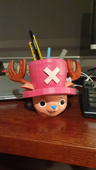 tony chopper pencil case by kryator tools organizers tonychopper one piece organizer 3d print model - Mito3D