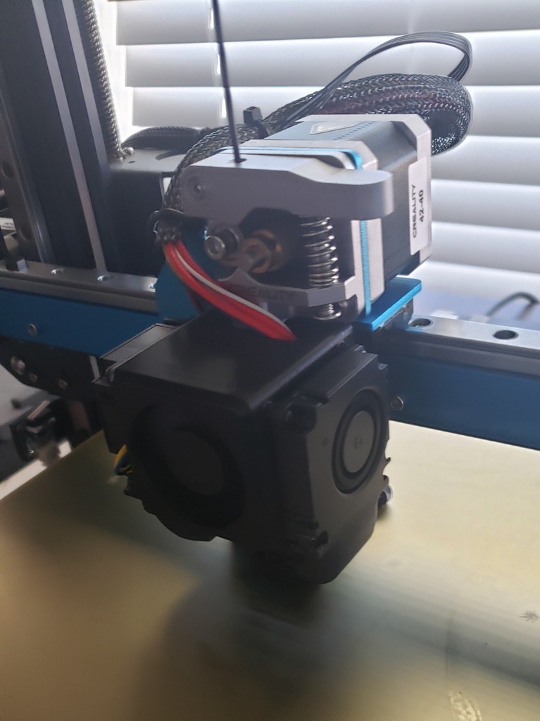 kompakt triphan ender 3 v2 hayran konut direkt sürücü yeniden karıştırılmış by mahkum 3d yazıcı parçalar 3D print model - Mito3D