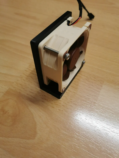 noctua nf a6x25 l fter halterung 60mm remixato by hakthis passatempo fai elettronica fan montare 3d print model - Mito3D