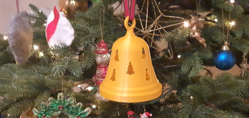 natale campana by brithawkes domestico festività decorazioni natalizie festoso 3d print model - Mito3D