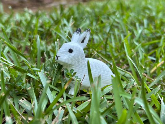 print in place conejo by prueba miniaturas animales impresión sitio miniatura juguete pascua resurrección 3d print model - Mito3D