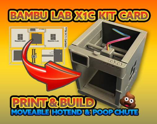 x1c bambu labor drucker kit karte by asche ninja atom kunst modelle kitcard 3d bambulab 3d print model - Mito3D