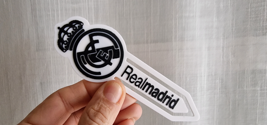 real madri marca páginas marcador by darvil66 passatempo faça esporte ar livre clube f tbol livro 3d print model - Mito3D