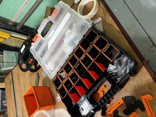 fácil acesso inserções tactix recipientes pequeno partes armazenamento voron construir kit by robandwend 3d impressora acessórios 3d print model - Mito3D