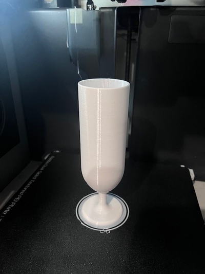 bicchiere of champagne by cerniera domestico casa modelli verre 3d print model - Mito3D