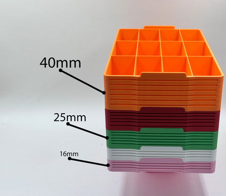 organizador pequeña 40mm altura by ruvim kub herramientas organizadores tornillos nueces utilidad caja caso funda soporte bandeja modular empulgueras apilable electrónico accesorio oficina almacenamiento compartimiento tornillo 3d print model - Mito3D