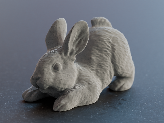 lindo pascua resurrección conejito conejo extensión escultura s er osterhase estira by hpinventar arte esculturas oriental ostern decoración mullido modelo peludo cola animal 3d print model - Mito3D