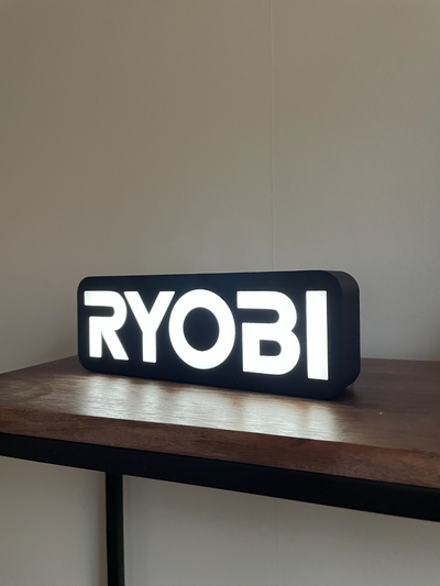 ryobi leuchtkasten by affe 3d kunst zeichen logos 3d print model - Mito3D