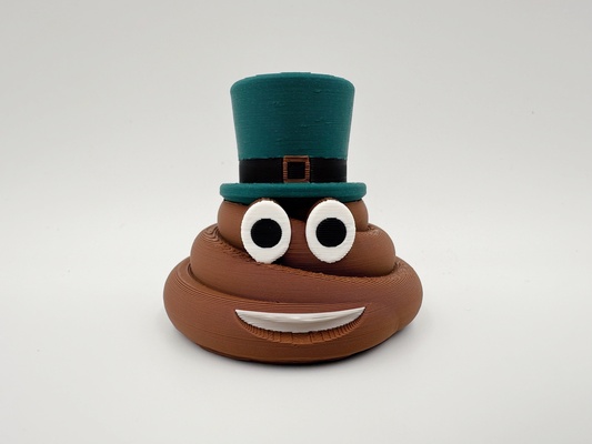 heilige patricks poop emoji neu gemischt by leuchtturm zusatzstoff kunst skulpturen poopemoji sankt patrick 3d print model - Mito3D