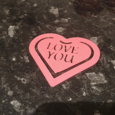 san valentin corazón marcador by brithawkes herramientas organizadores divertido fácil imprimir amor enamorado 3d print model - Mito3D