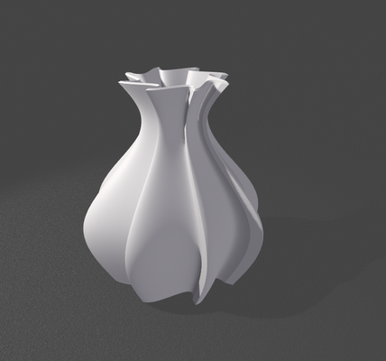 vase twisted a star by lbprace generative 3d model my 3d print model - Mito3D