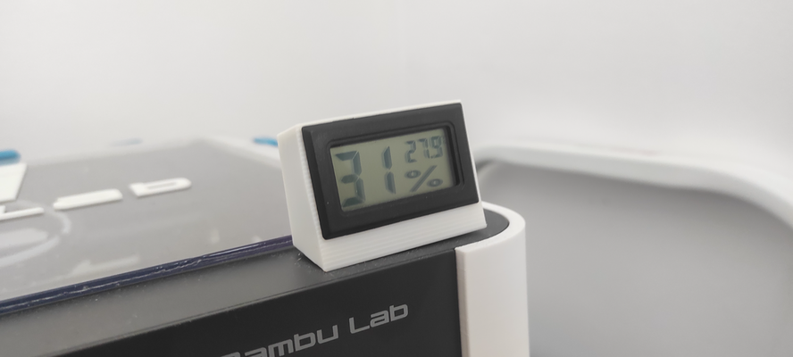 thermometer humidity meter bambu lab p1p by tomasino 3d printer accessories 3d print model - Mito3D