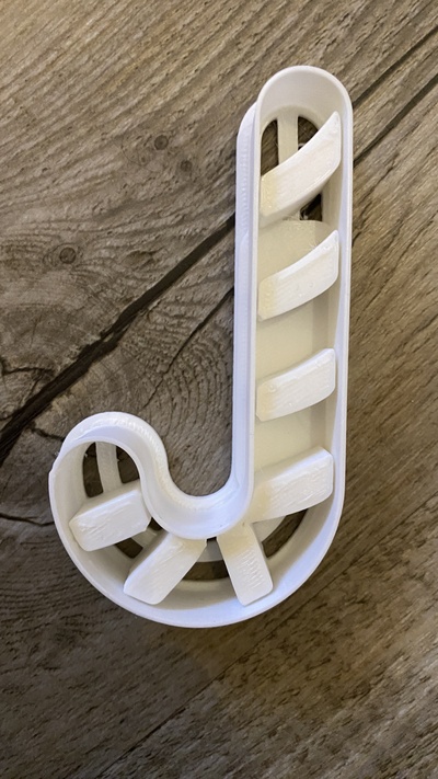 kurabiye kesici şeker baston paylaşılan by tilki kraker ev halkı şenlikler kalıbı 3d print model - Mito3D