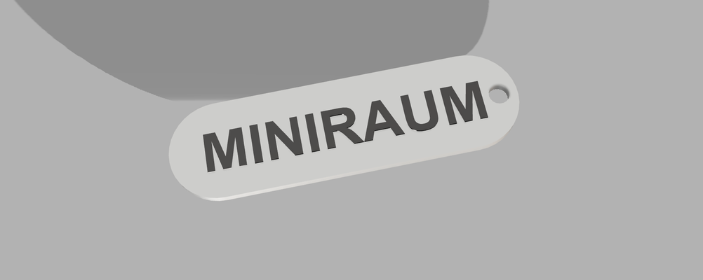 miniraum chave by s becker arte modelos 3d print model - Mito3D