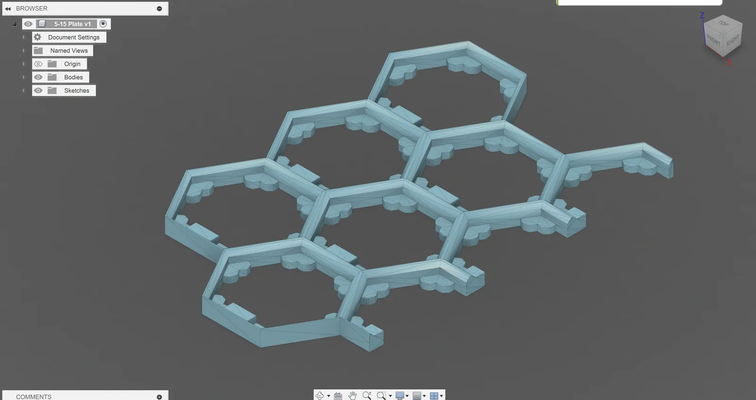 of hexraciton 5 15 segmento pequeña camas remezclado by gatos cortar actuar juguetes juegos tablero hexatracción 3d print model - Mito3D