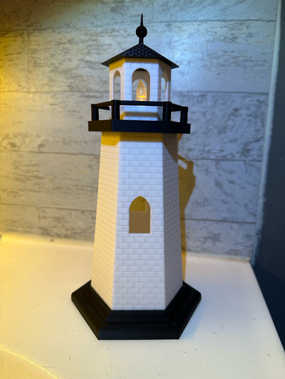 lighthouse tea candle holder by matdanck121 household decor light accessory ocean sea home decoration 3d print model - Mito3D