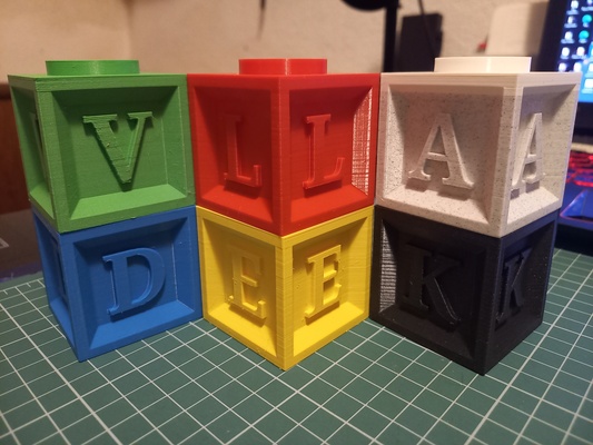 stackable letter number cubes croatian german spanish letters by gremflin toys & games cube english kids numbers 3d print model - Mito3D