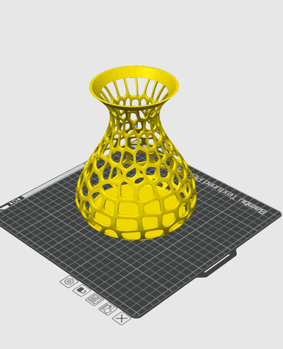 voronoi vase by jarne7000 generative 3d model my holes flower pot decoration decorations decor 3d print model - Mito3D