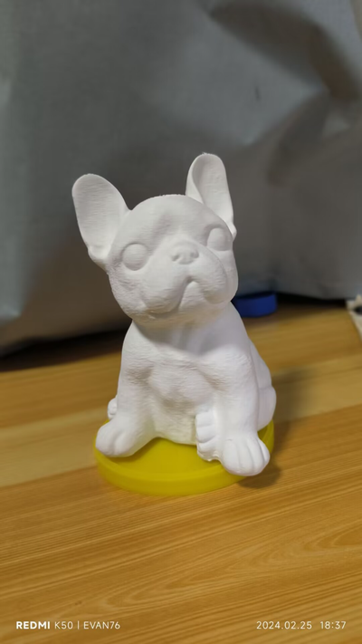 assise chien sculpture by evan76 art sculptures 3d print model - Mito3D