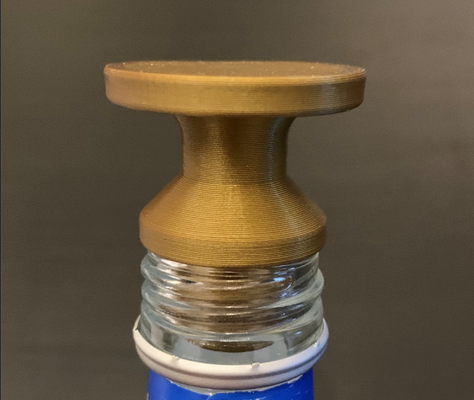 flasche stopper deckel 18 mm by jurloo haushalt haus modelle flaschenverschluss thingiverse 3d print model - Mito3D