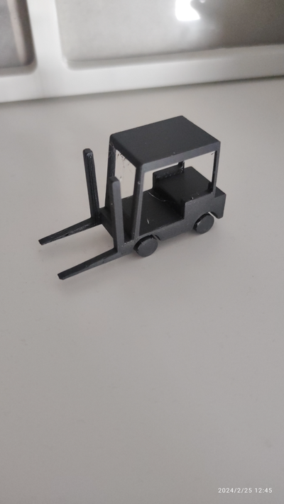 gabelstapler forklifter by mgs 3d miniatures gabel fork stapler wheel tire maschine logistics 3d print model - Mito3D