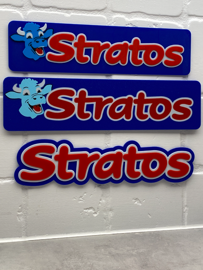 stratos chocolade bar sign 5 versions by mrtk1970 art signs & logos chocolate candy norwegian nidar sjokolade wall 3d print model - Mito3D