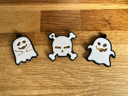 ghost s skull keychain by 3d beckerei household festivities key halloween gadget chain 3d print model - Mito3D