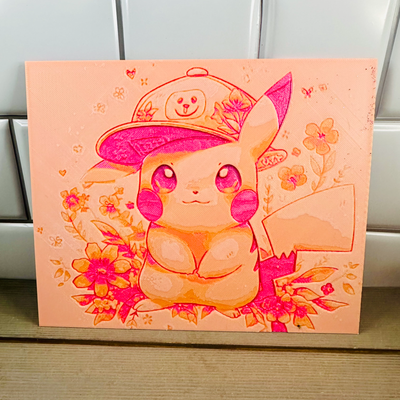 kawaii pikachu hutschmiede by lilie flynn kunst 2d pika pokémon niedlich bezaubernd spaß fang 39 abonnieren 3d print model - Mito3D