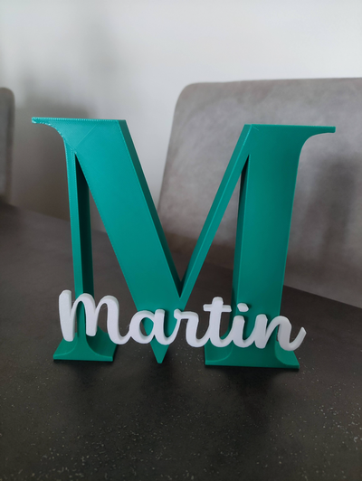 lettres by aarojoi12 ménage décor alphabet lettre 3d print model - Mito3D